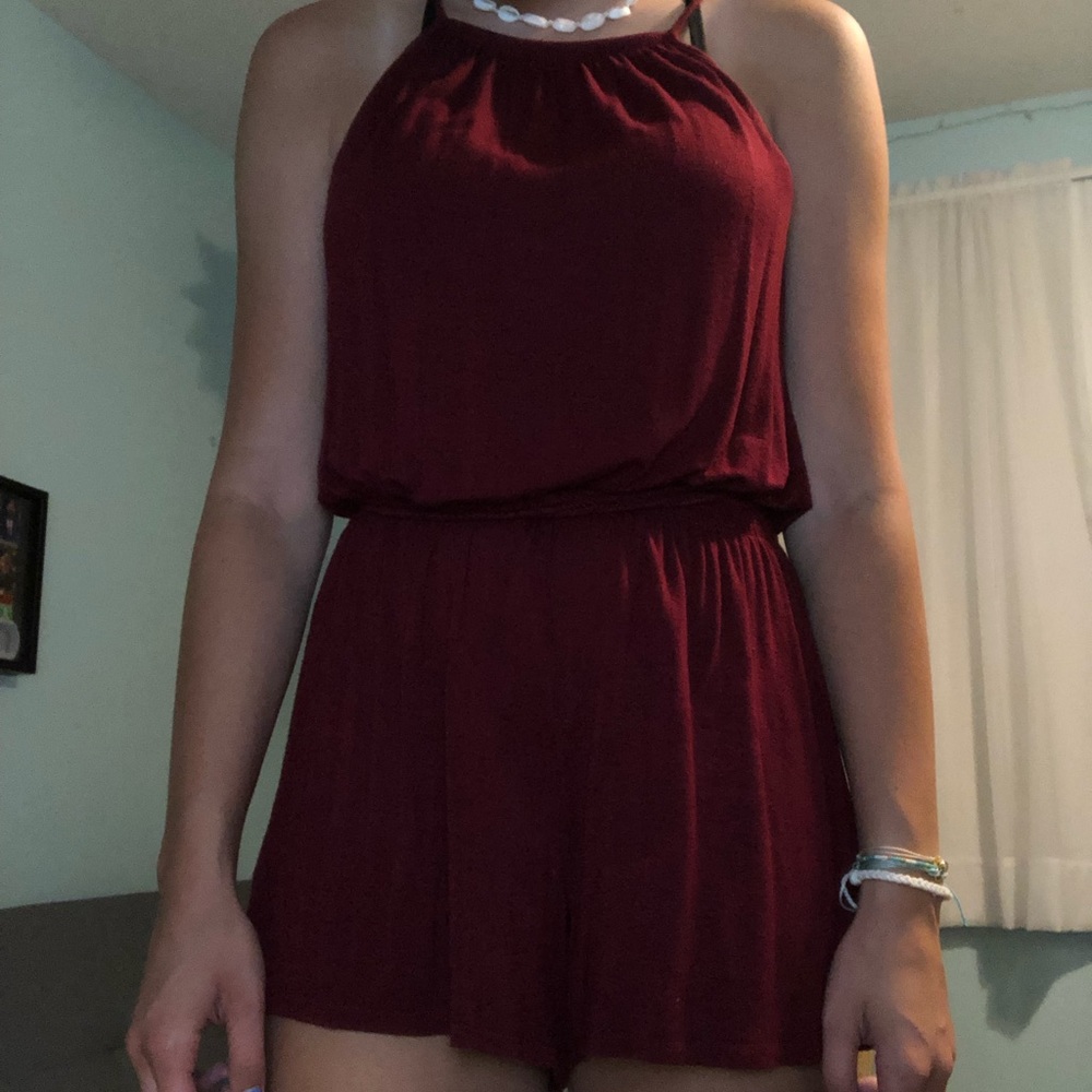 Maroon romper